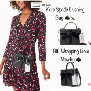Kate Spade Wrapping Bow Present Bag Christmas novelty Crossbody
